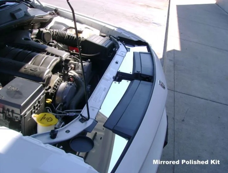 Custom Billet Radiator Cover Overlay 08-14 Dodge Challenger - Click Image to Close